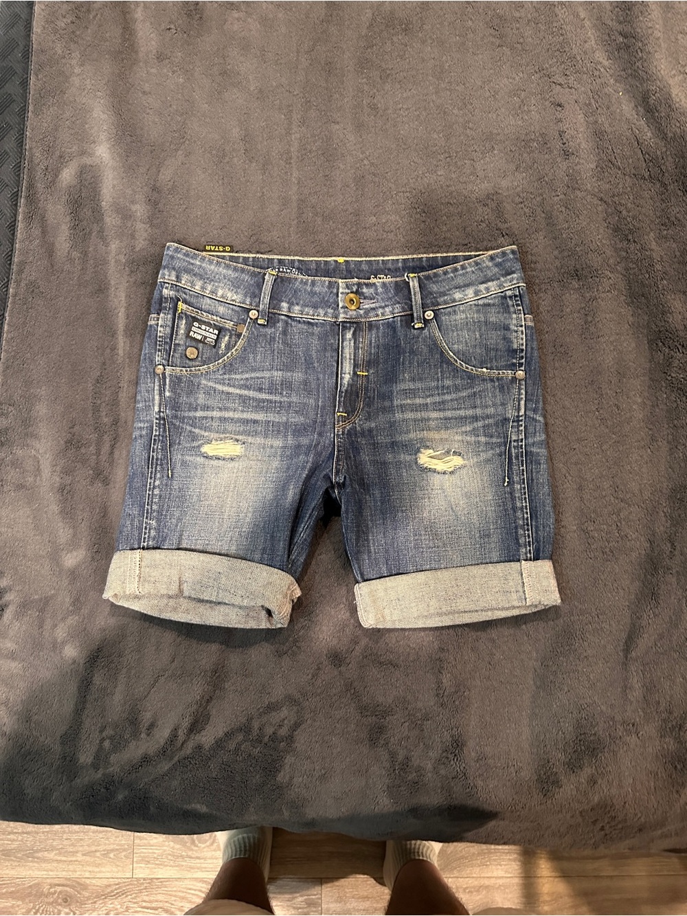 G-Star Raw Denim Arc Long Short Women’s Size 25 Pre-Owned Blue